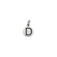 Charm con lettera smaltata