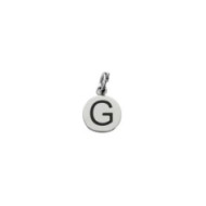 Charm con lettera smaltata