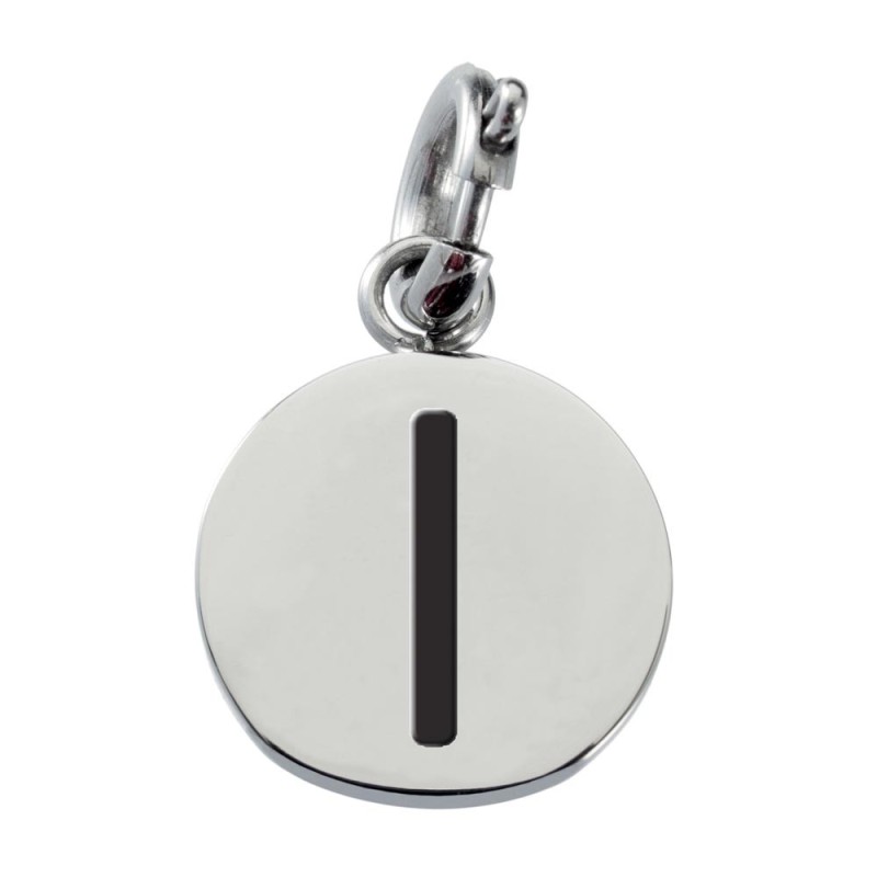 Charm lettera con smalto