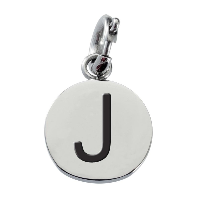 Charm con lettera smaltata