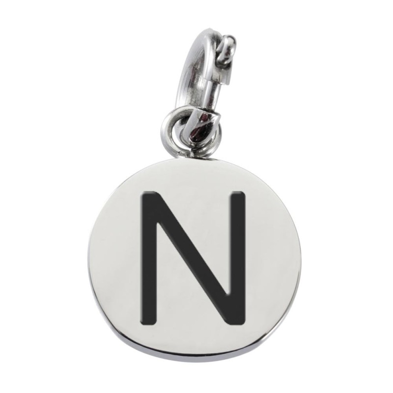 Charm lettera con smalto