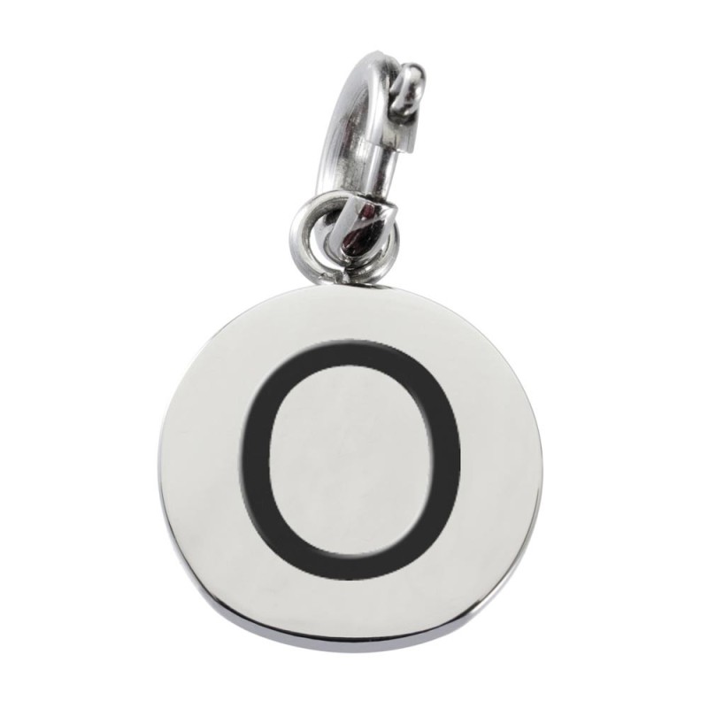 Charm con lettera smaltata