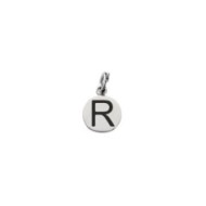 Charm con lettera smaltata