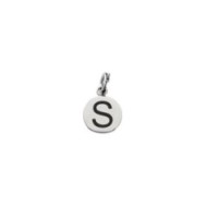Charm lettera con smalto