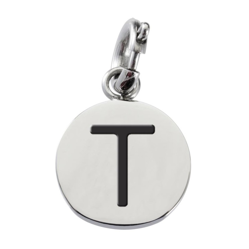 Charm con lettera smaltata
