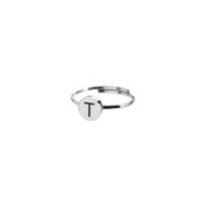 Anello con lettera smaltata