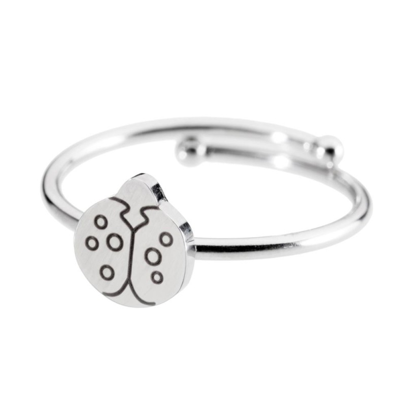Anello con coccinella