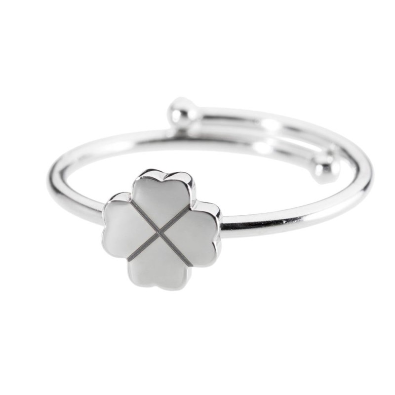 Anello con quadrifoglio