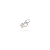 S.STEEL KEYRING WITH BUTTERFLY S.Steel shape of heart keyring with butterfly and writing "Per dirti ... che sei la mia migliore