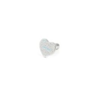 S.STEEL ONE EARRING HEART AMORE S.steel single earring heart 12 mm with amore word engraved in different languages and the word