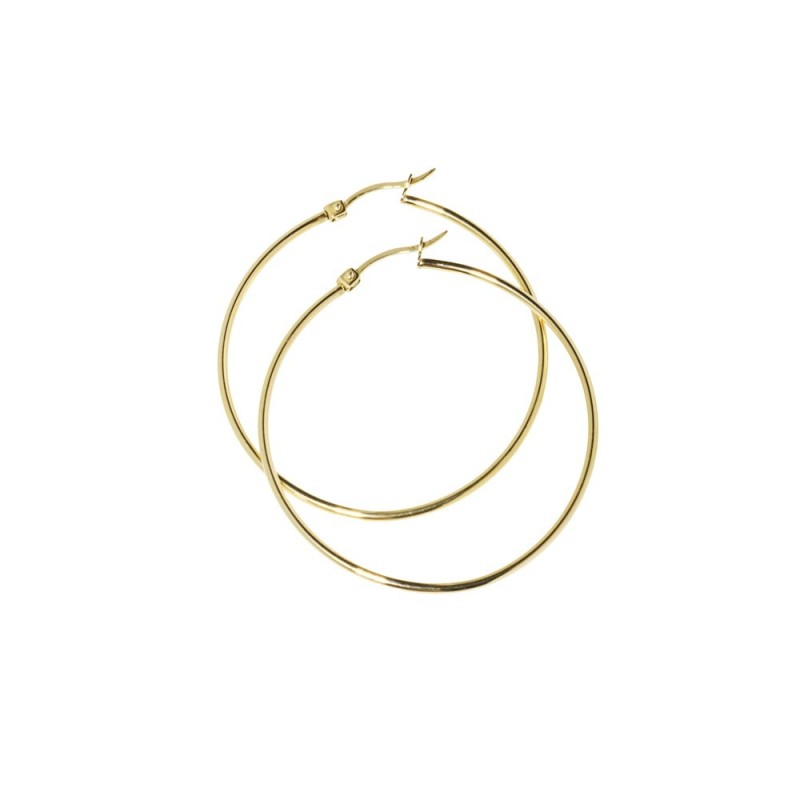 ORECCHINO ACCIAIO CERCHIO 45 MM