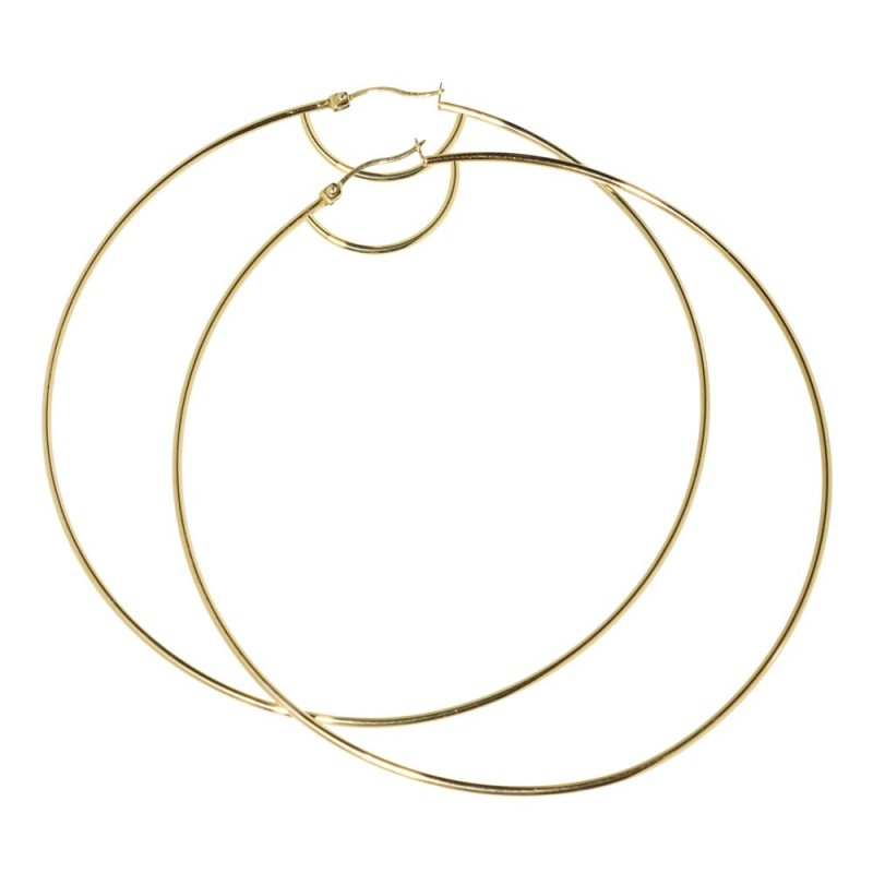 ORECCHINO ACCIAIO CERCHIO 85 MM