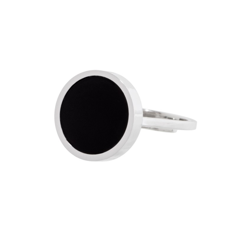 Anello con acrilico nero 14mm