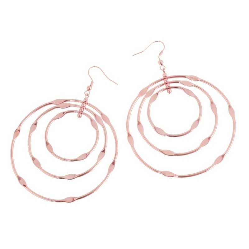 ORECCHINI CERCHI SCHIACCIATO