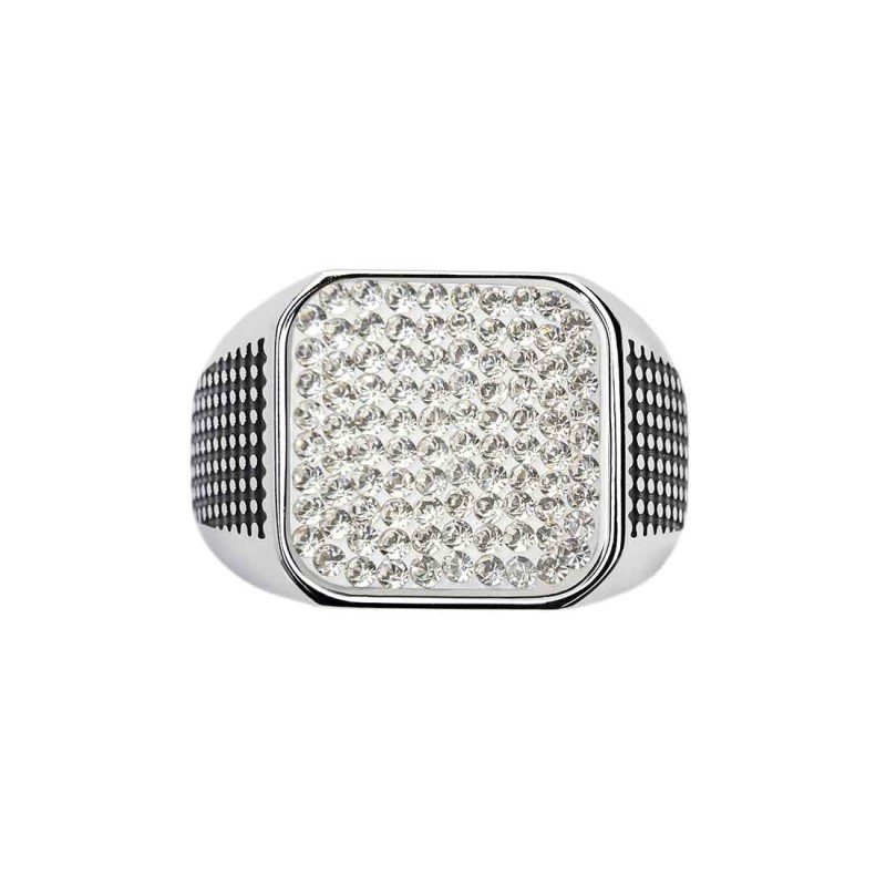 PIASTRTINA SQUADRATA CON CRISTALLI