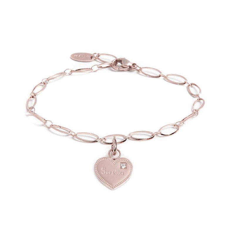 Bracciale con pendente cuore sorella