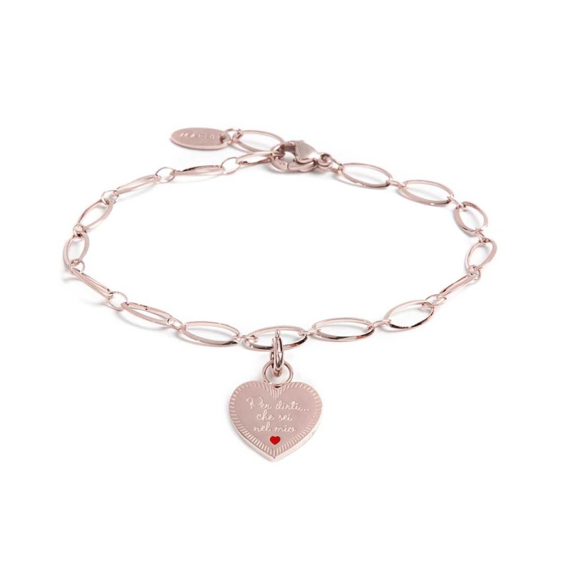 Bracciale con pendente cuore sorella