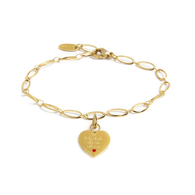 Bracciale con pendente cuore sorella