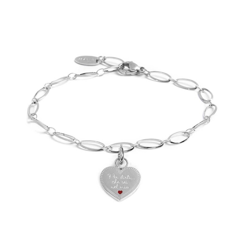 Bracciale con pendente cuore sorella