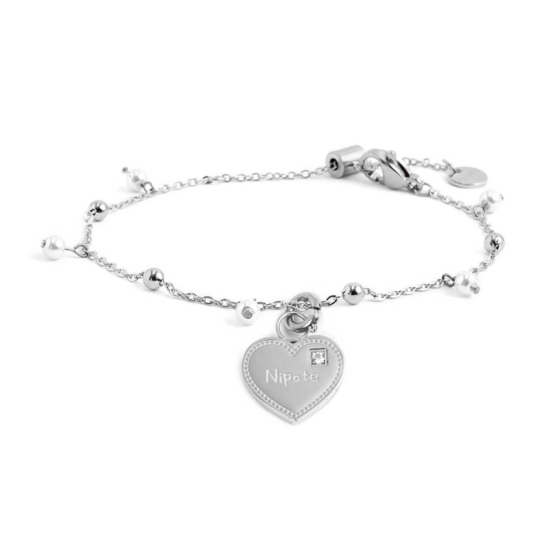 Bracciale con pendente cuore nipote