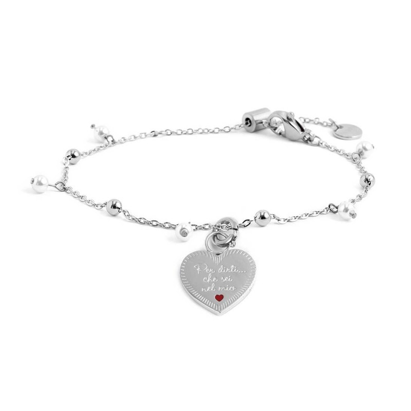 Bracciale con pendente cuore nipote