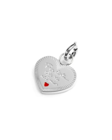 Charm cuore amica con zircone