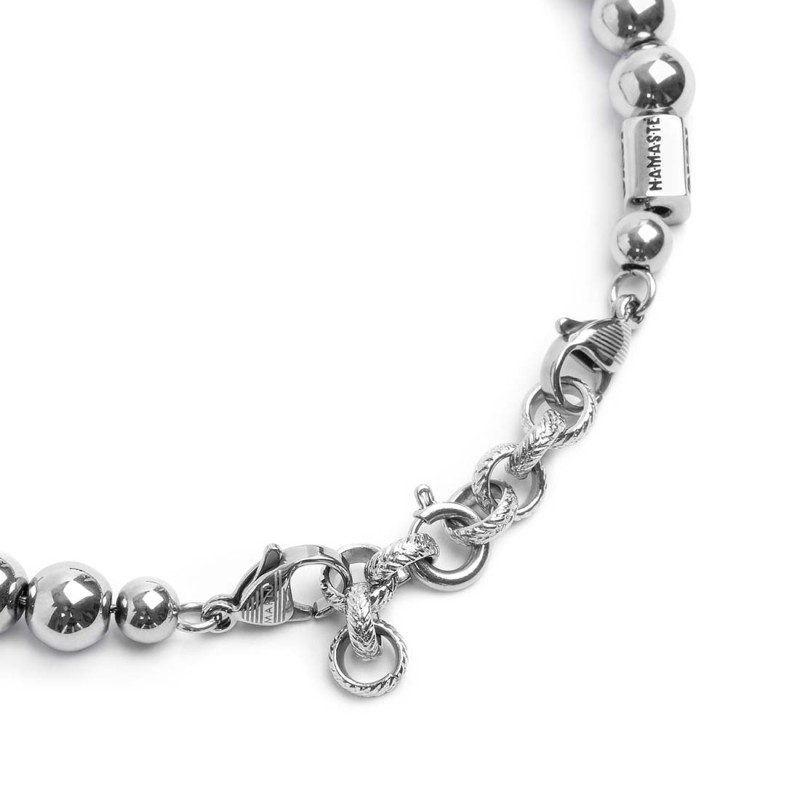 Bracciale sfere ematite 8mm