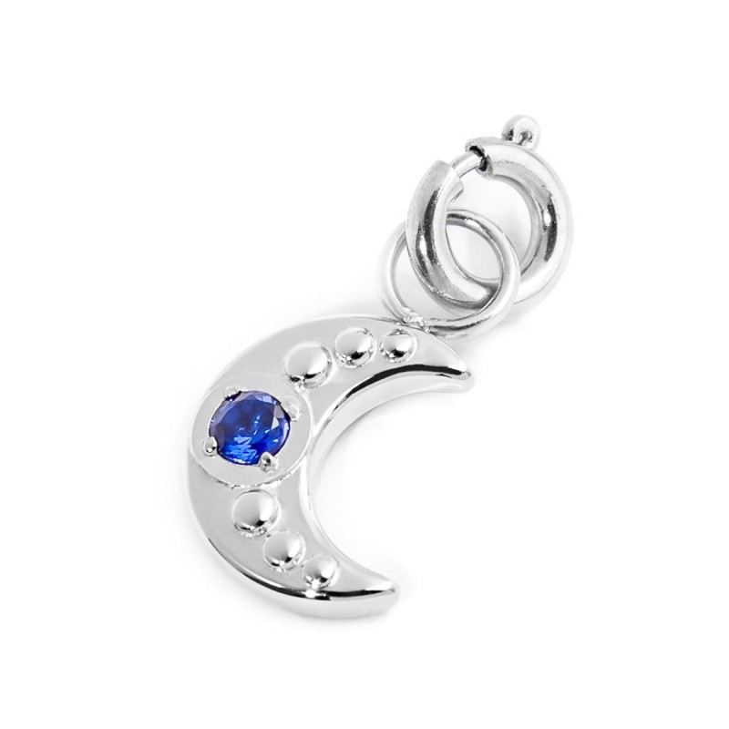 Charm luna con zircone