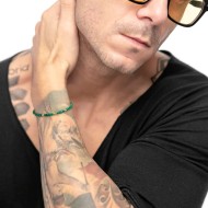 Bracciale con pietre a rondelle