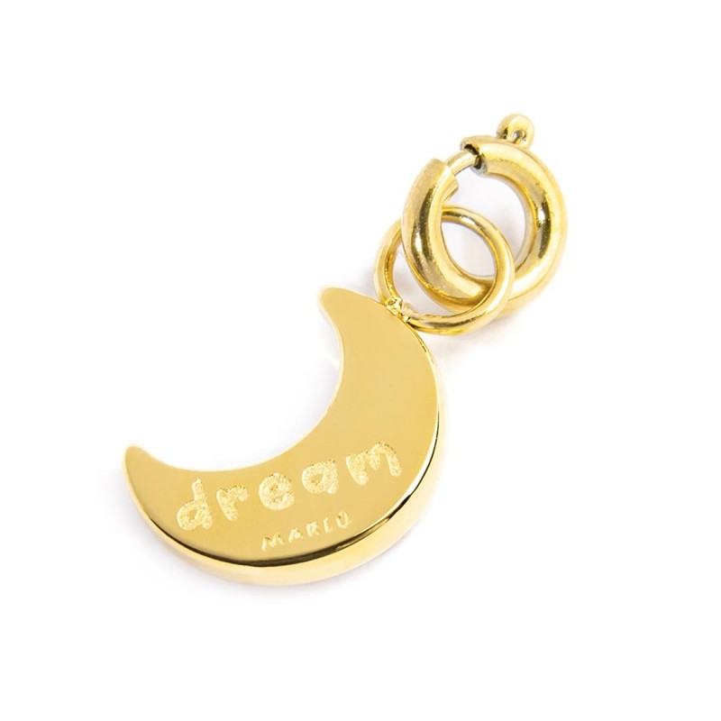 Charm luna con zircone