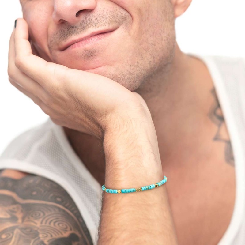 Bracciale con pietre a rondelle