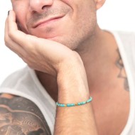 Bracciale con pietre a rondelle