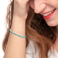 Bracciale con pietre a rondelle
