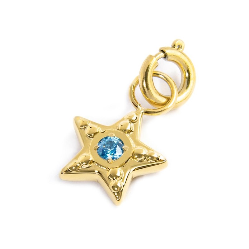 Charm stella con zircone