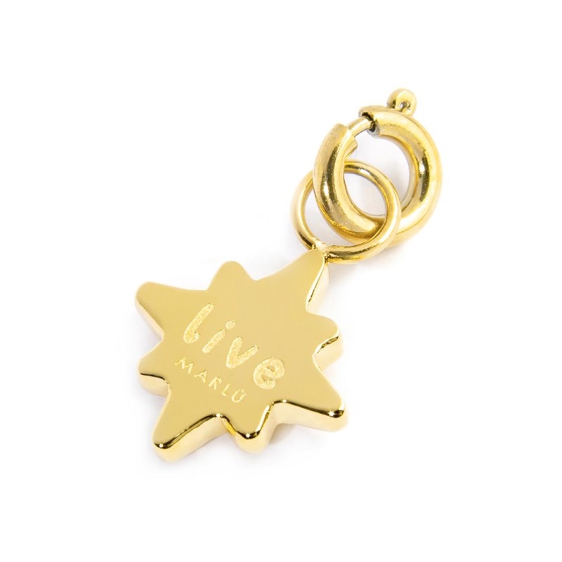 Charm rosa dei venti con zircone