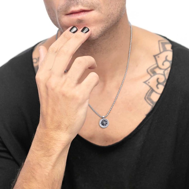 Collana rosa dei venti pendente