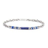 BR ACCIAIO CON PIETRA EMATITE E CATENA MARINE