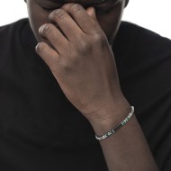 BR ACCIAIO CON PIETRA, EMATITE E CATENA BOX