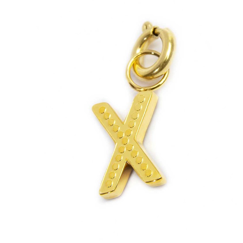 Charm lettera con cristalli