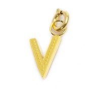 Charm lettera con cristalli