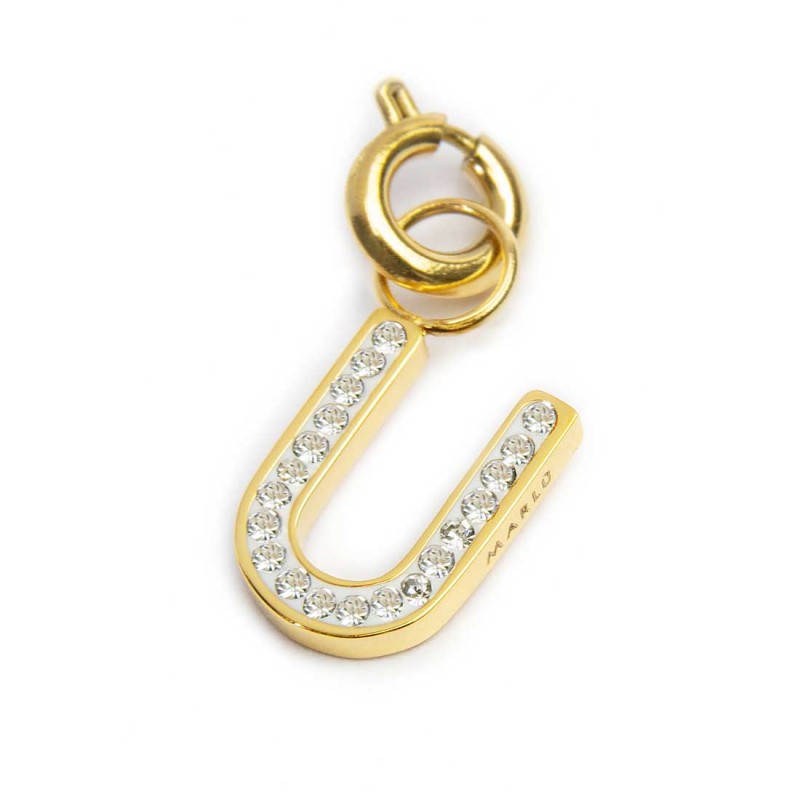 Charm lettera con cristalli