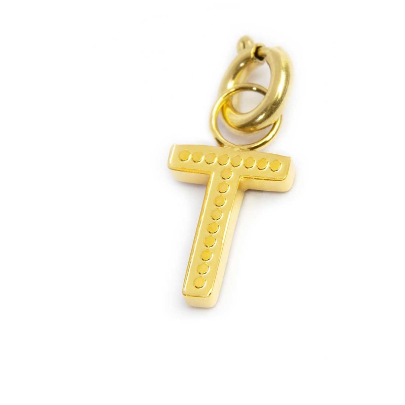 Charm lettera con cristalli