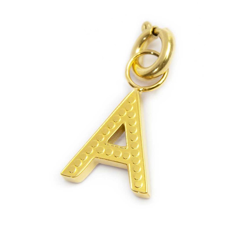 Charm lettera con cristalli