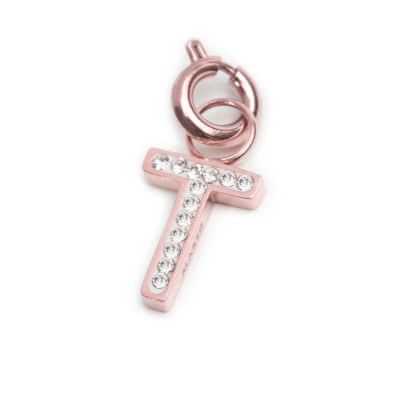 Charm lettera con cristalli