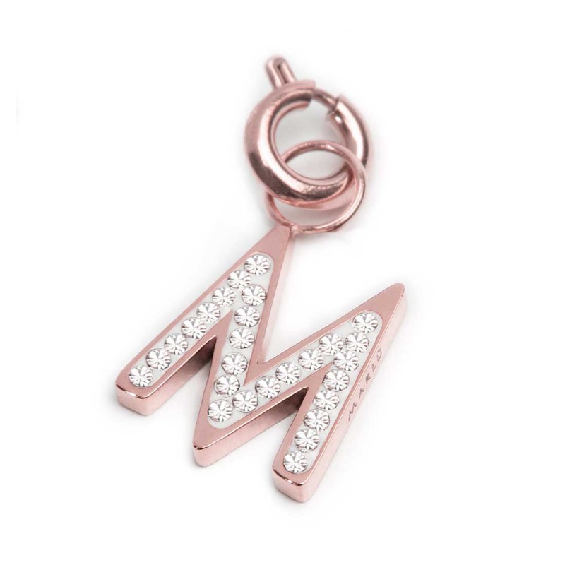 Charm lettera con cristalli