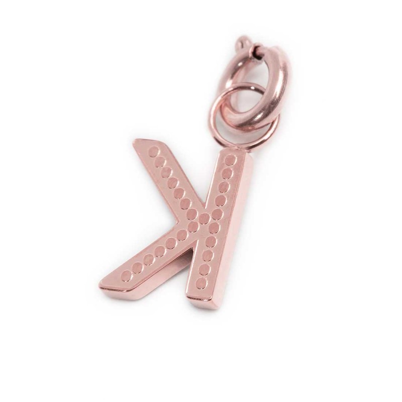 Charm lettera con cristalli