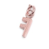 Charm lettera con cristalli