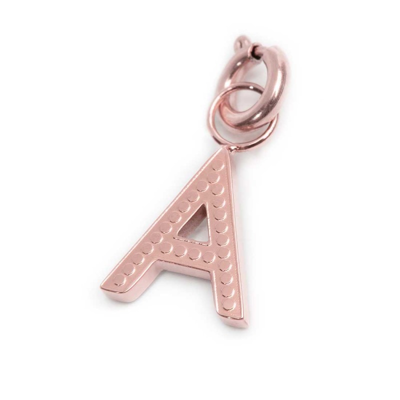 Charm lettera con cristalli