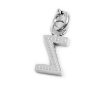 Charm lettera con cristalli