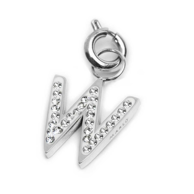 Charm lettera con cristalli